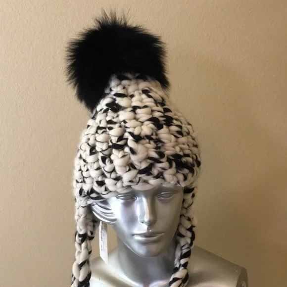 Mischa Lampert Nolita Hat White/Black Blend - Picture 3 of 16